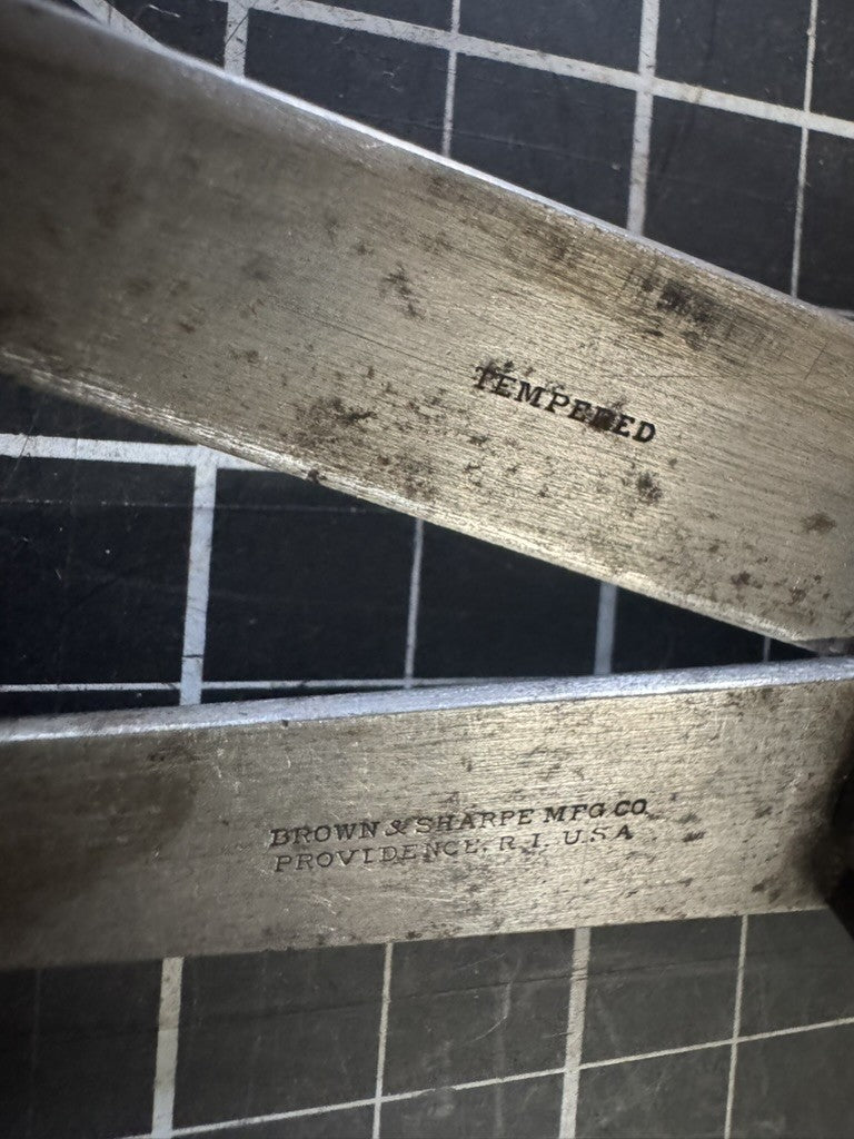 Lot of 3 Vintage Brown & Sharpe Calipers – Inside & Outside – USA