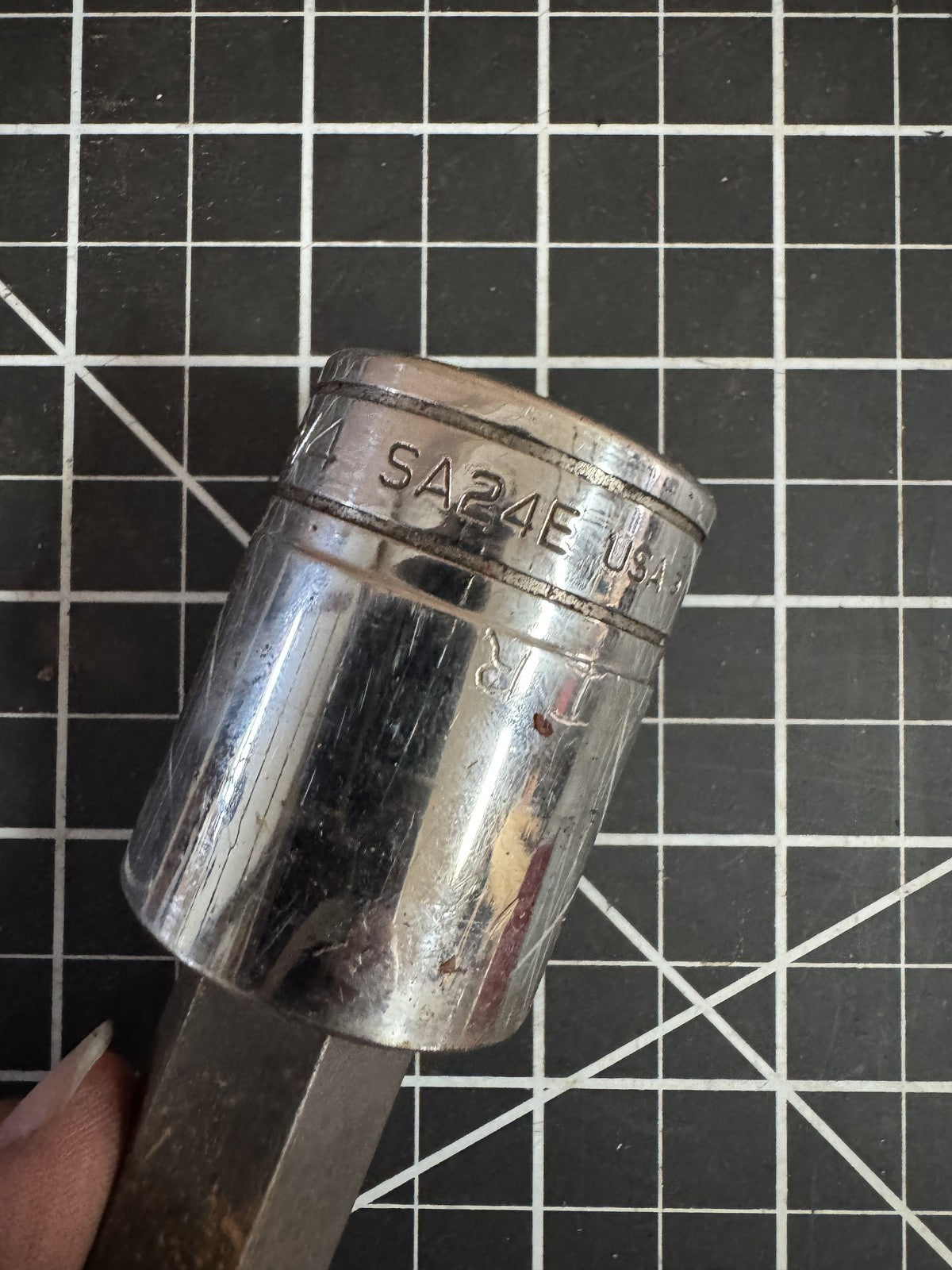 Snap-on 7pc Standard Hex Bit Socket Driver Set SA24E–SA10E USA