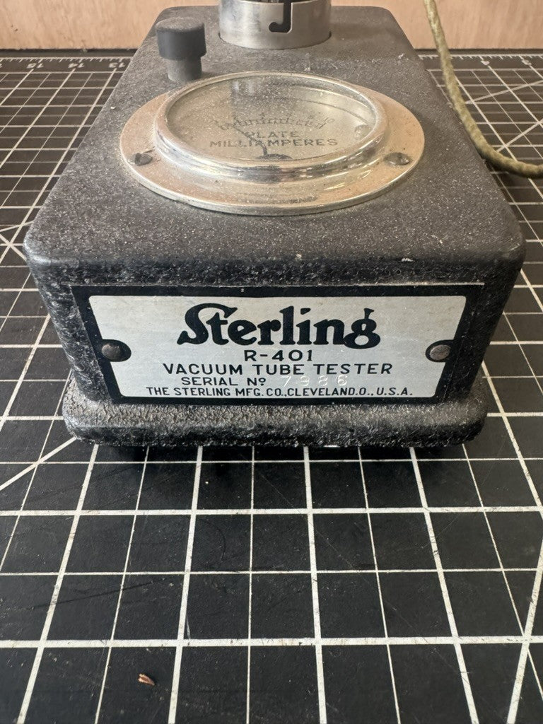 Sterling R-401 Home Tube Tester – Vintage Electronics – Untested