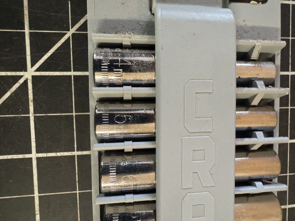 Craftsman 934436 10-Piece 1/4” Drive 6-Point Deep Socket Set – Metric 4mm–13mm