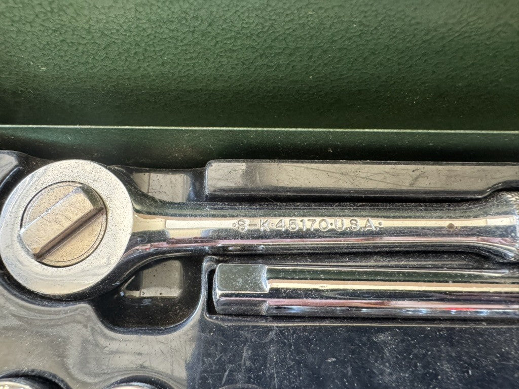 SK Tools USA Chrome 18pc 3/8” Drive Socket Set – Deep, Mid – Original Case