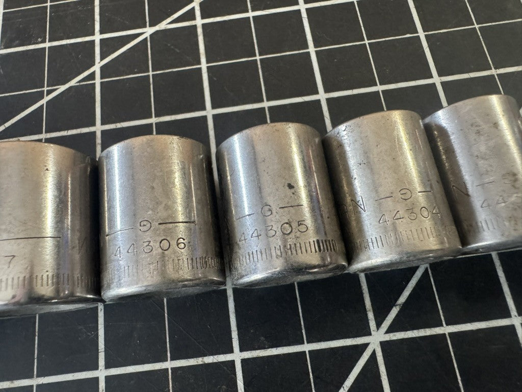 Vintage Craftsman G-Series 11pc Metric Socket Set – 9mm to 21mm – USA