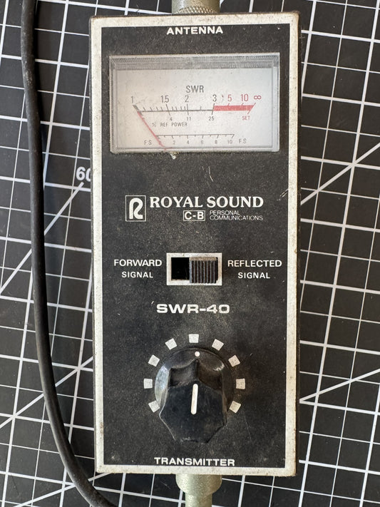 ROYAL SOUND SWR-40 SWR/Power Meter – CB, HF, Ham Radio Use