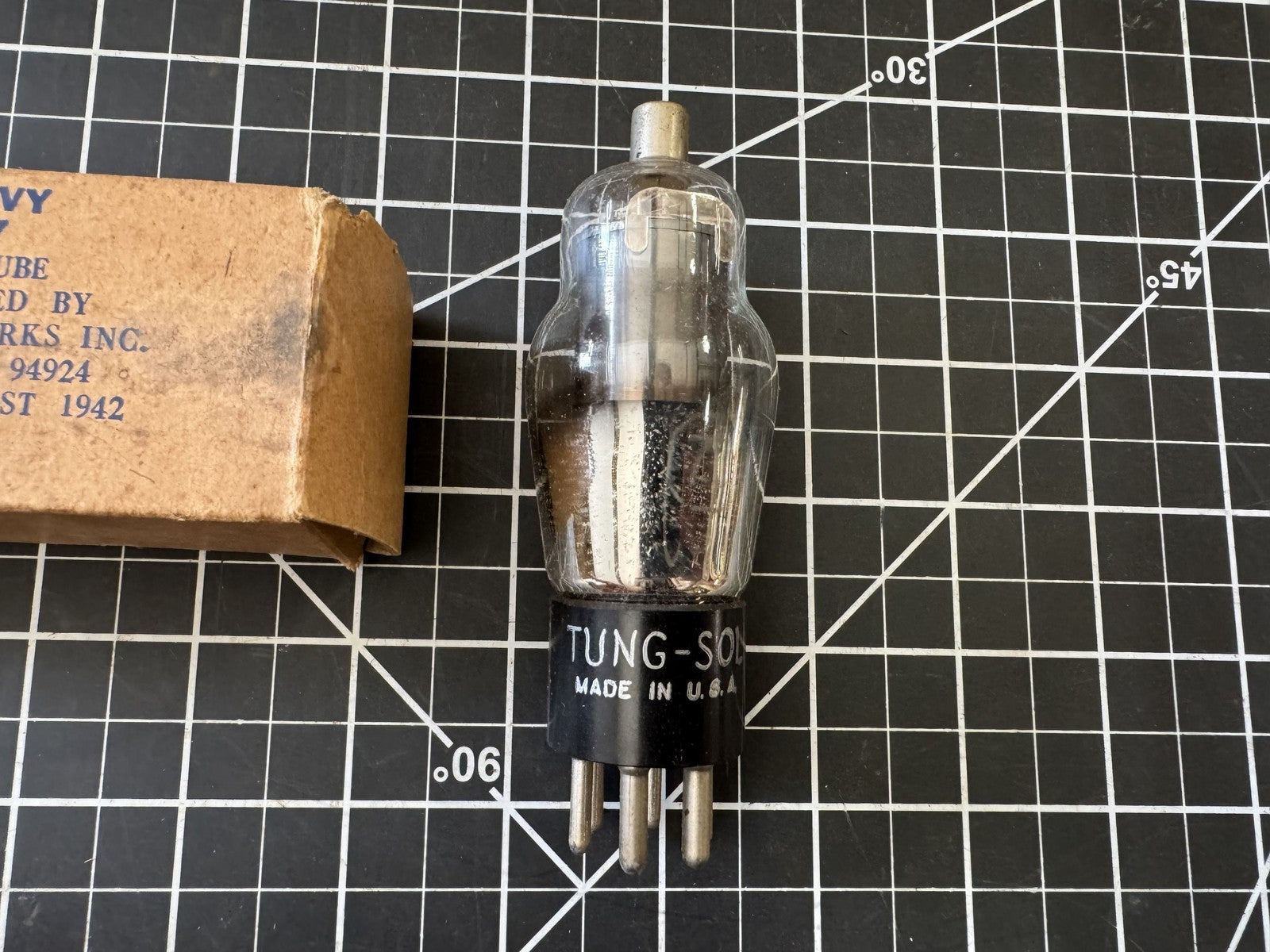 NOS Tung-Sol CTL-77 Vacuum Tube – US Navy Issue – Vintage Electron Tube USA