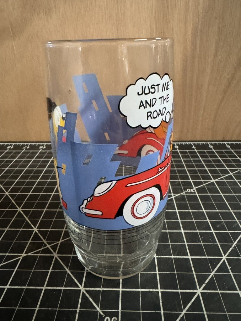 Vintage 1978 Garfield “Just Me and the Road” McDonald’s Drinking Glass