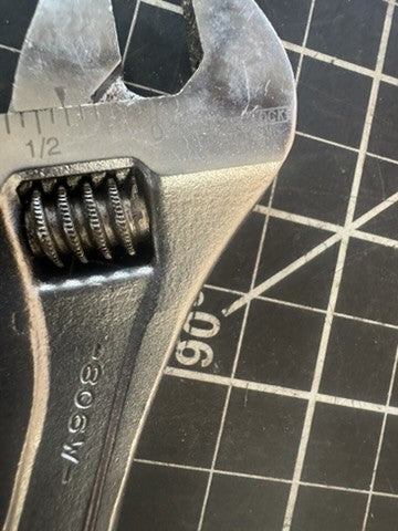 Channellock 806W 6” Adjustable Wrench – Chrome/Nickel Finish – Made in Spain