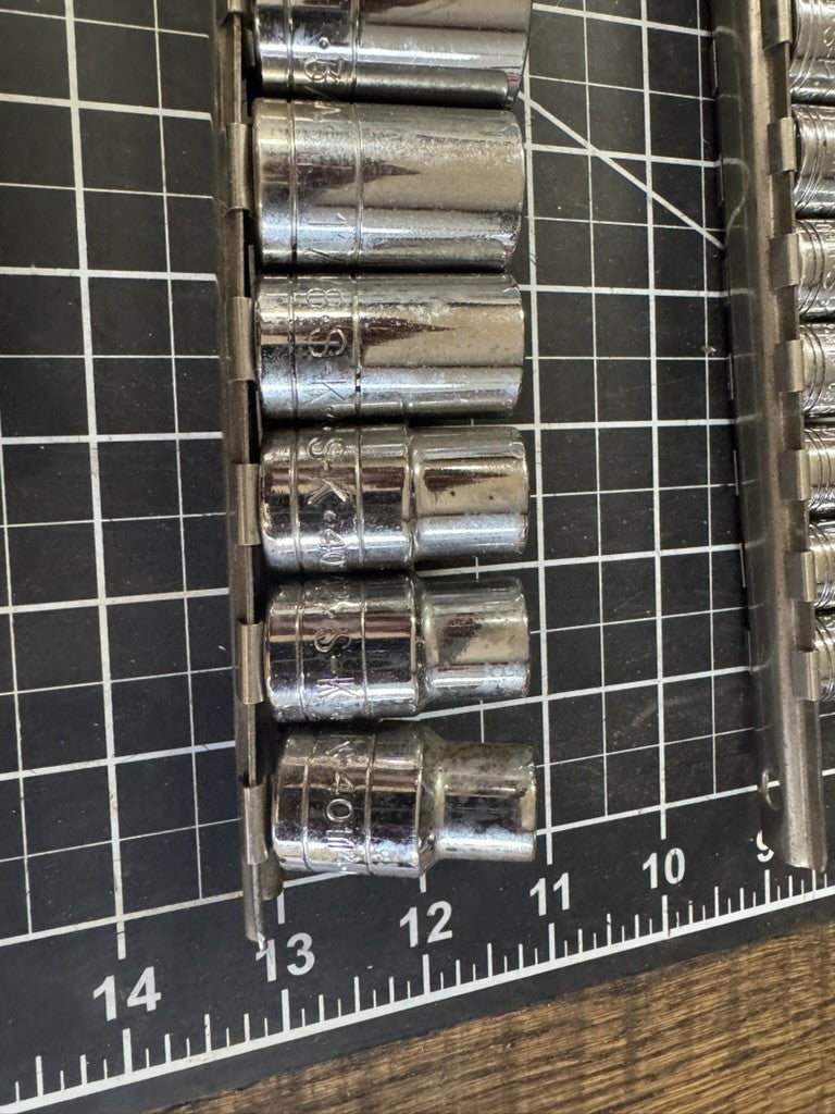 S-K Tools USA 65pc Socket Lot w/ 1/2” Drive 16” Flex Head Breaker Bar