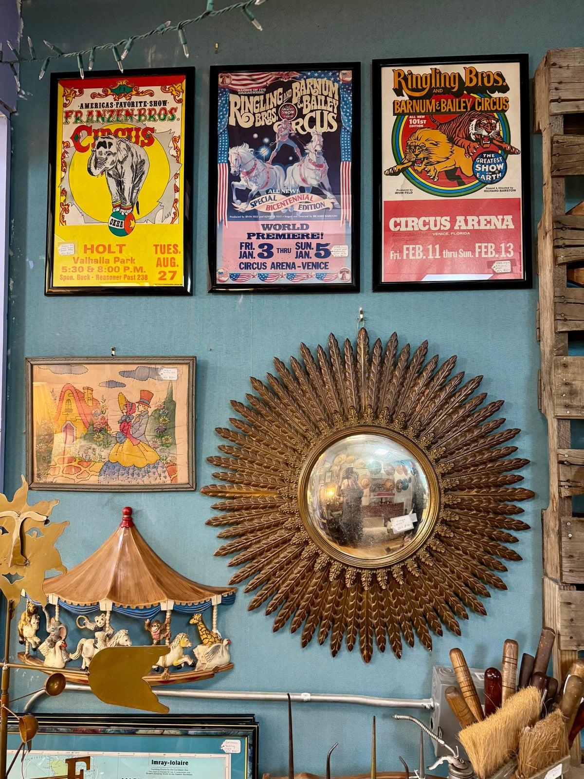 Franzen Brothers circus original vintage poster 14" X 22"