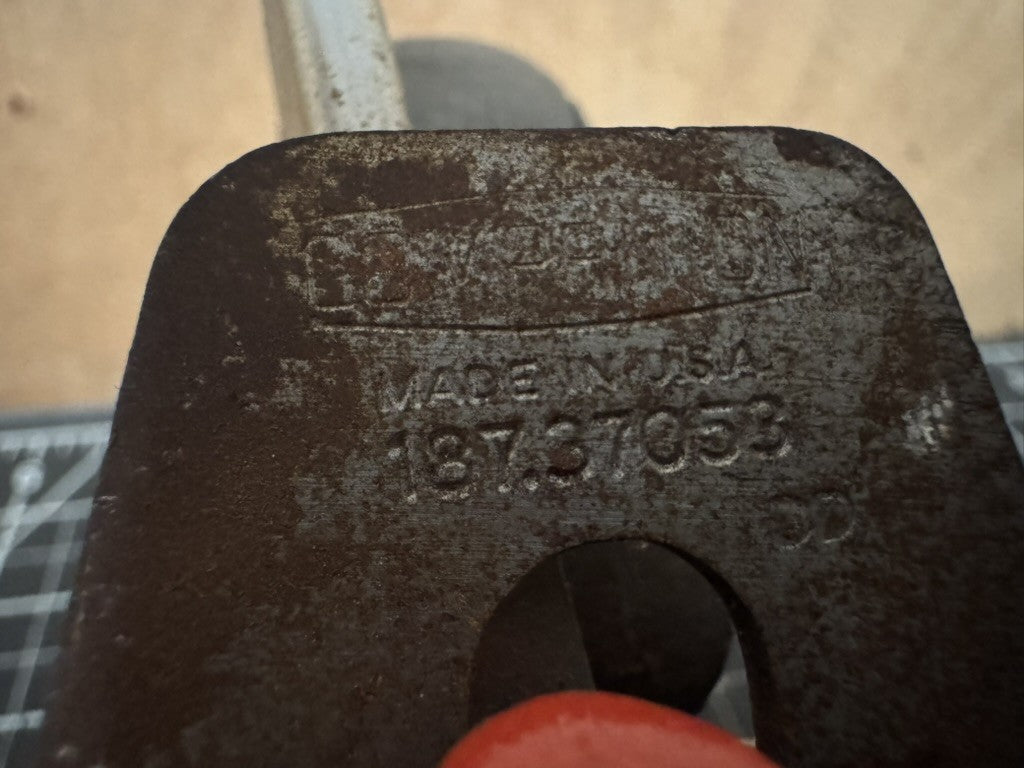 Vintage Companion No. 187.37053 8.5” Wood Plane – Black & Red – Made in USA