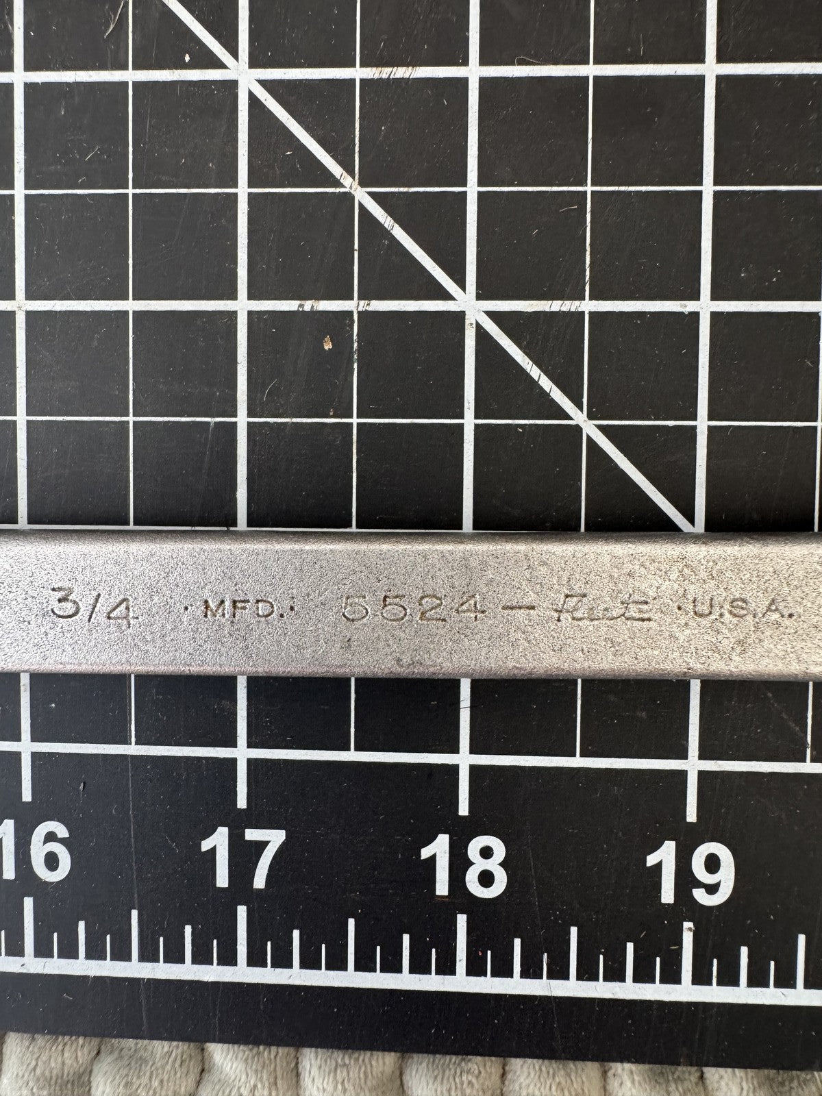 Vintage Fleet Tools No. 5524 3/4" Combination Wrench USA – 12 Point