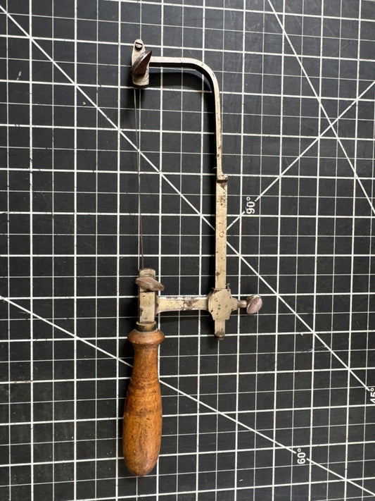 Vintage Adjustable Length Coping Saw – Beautiful Wood Handle – Made in USA