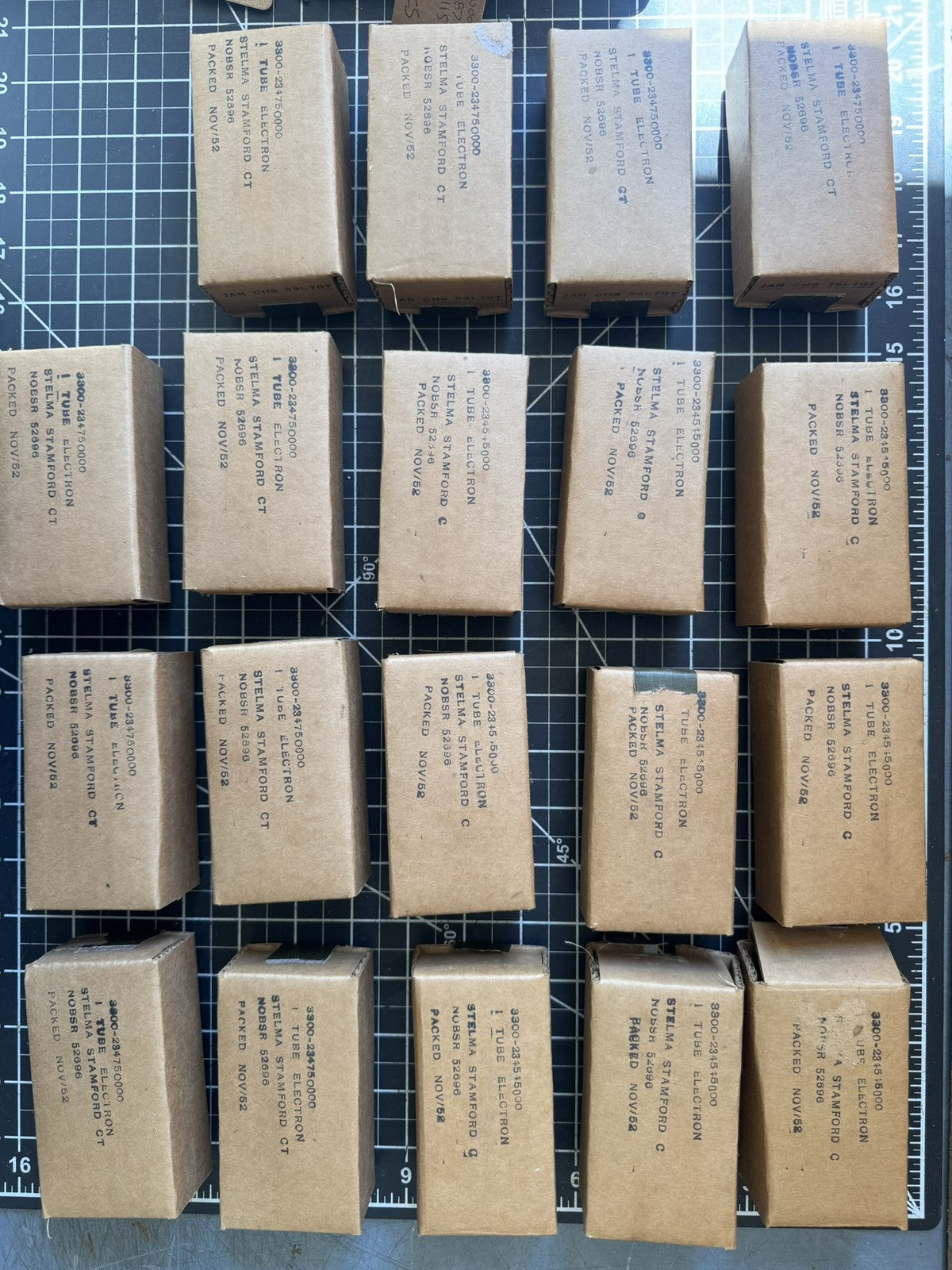 Matched Pair JAN CHS 3H67GT Radio Tubes – Sylvania – NOBSR 52696 – 1952 – USA