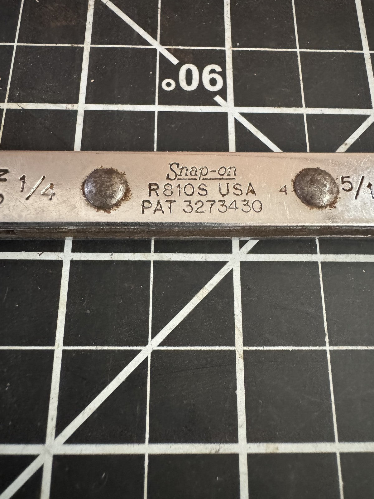 Snap-on R810S Ratcheting Box Wrench 1/4” x 5/16” 6-Point USA | Vintage Tools