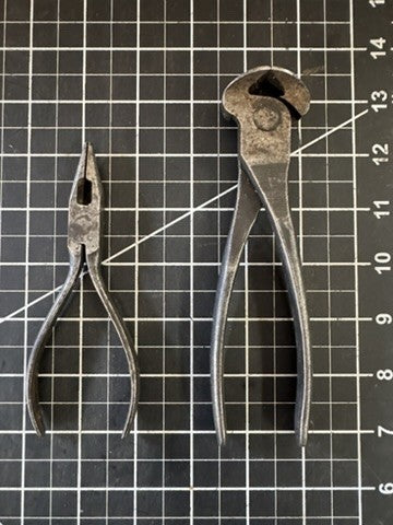 Lot of 2 Vintage Crescent Tools – 5" Mini Pliers & 7” End Nipper – USA