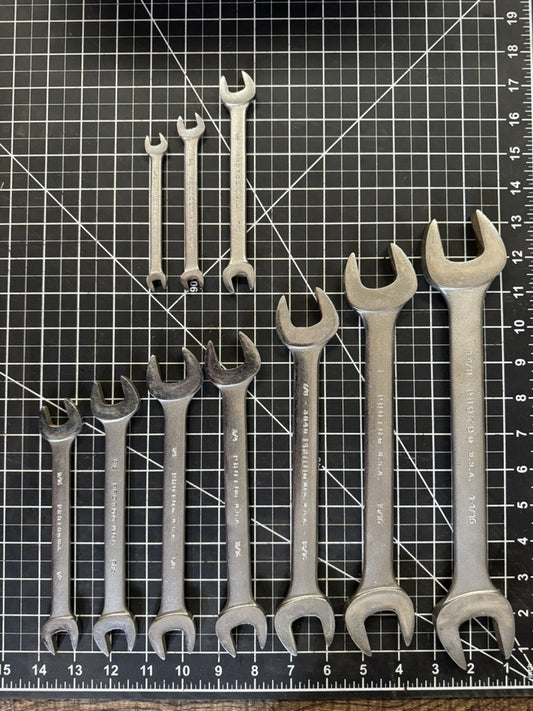 Proto Professional USA 10pc Double Open End Wrench Set – Offset, SAE Sizes