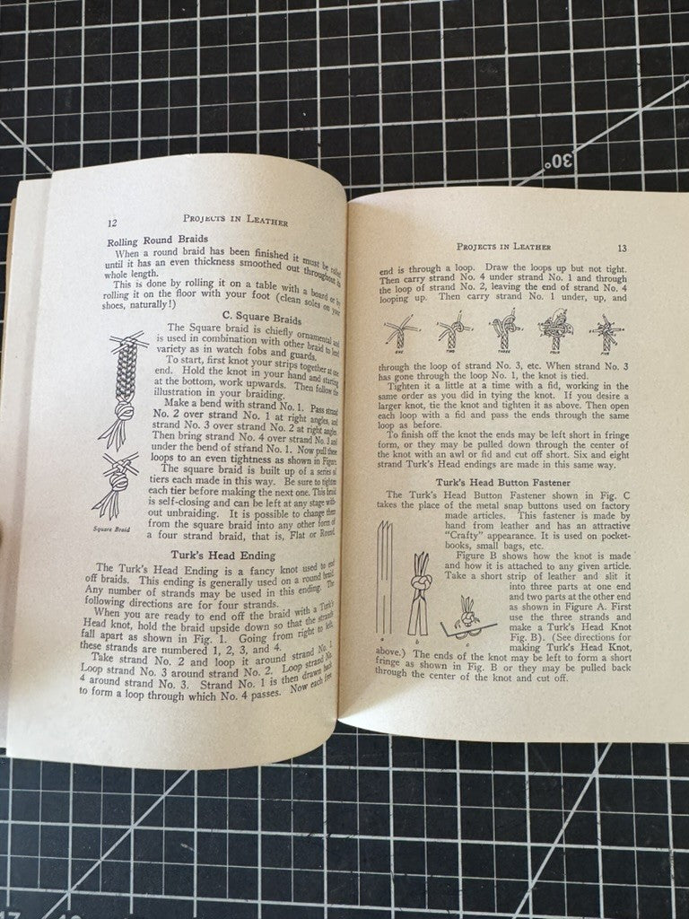 Projects in Leather – Boy Scouts of America Service Library No. 3537 – May 1939