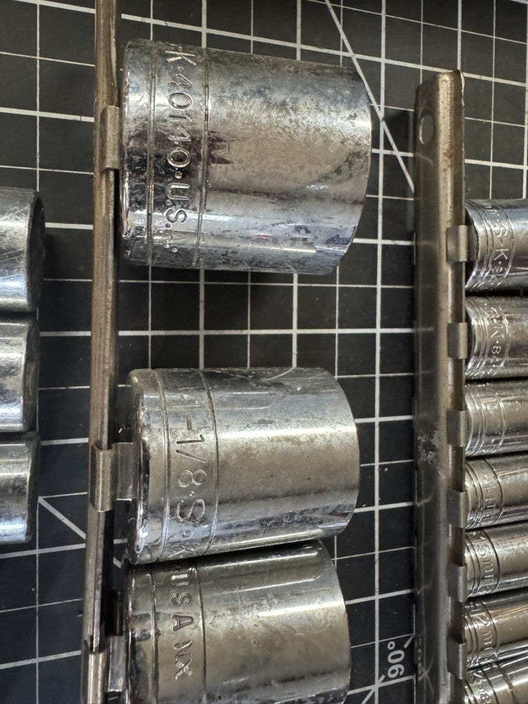 S-K Tools USA 65pc Socket Lot w/ 1/2” Drive 16” Flex Head Breaker Bar