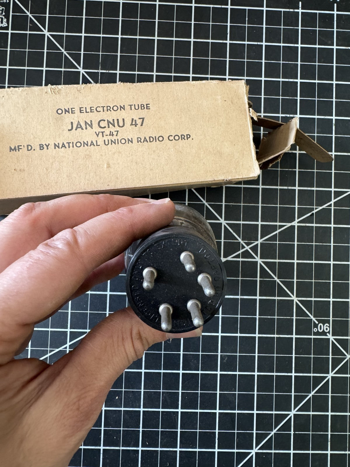 AN CNU 47 V47 Electron Tube | National Union Radio | NOS | WWII Military Grade