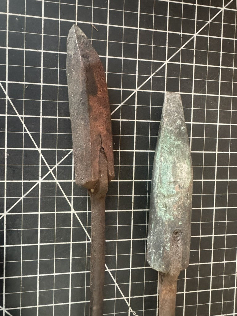 Lot of 5 Vintage Soldering Irons – Copper Heads & Wood Handles – Early Tool Lot