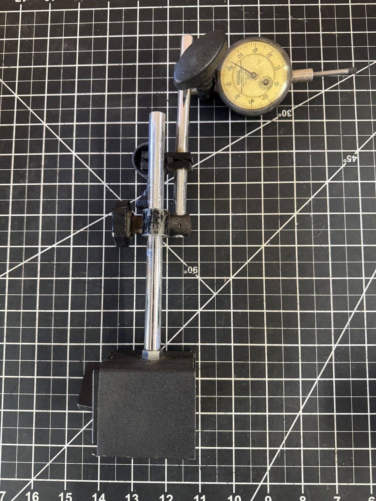 Federal No. C81S Dial Indicator .001” Full Jeweled – Magnetic Base – USA