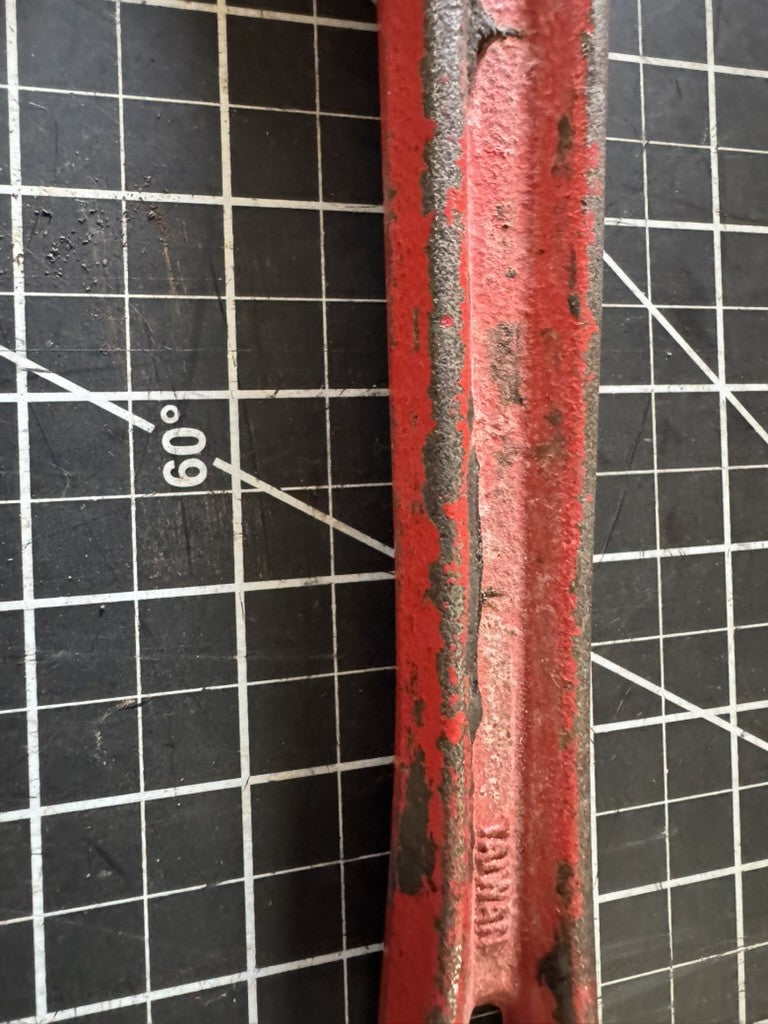 Rigid 18” Heavy Duty Pipe Wrench – Drop Forged Jaws – Made in Taiwan