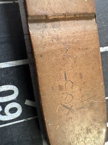 Vintage 9” Copper Pickling Tongs – Curved Tip Jewelry Tweezer Tool