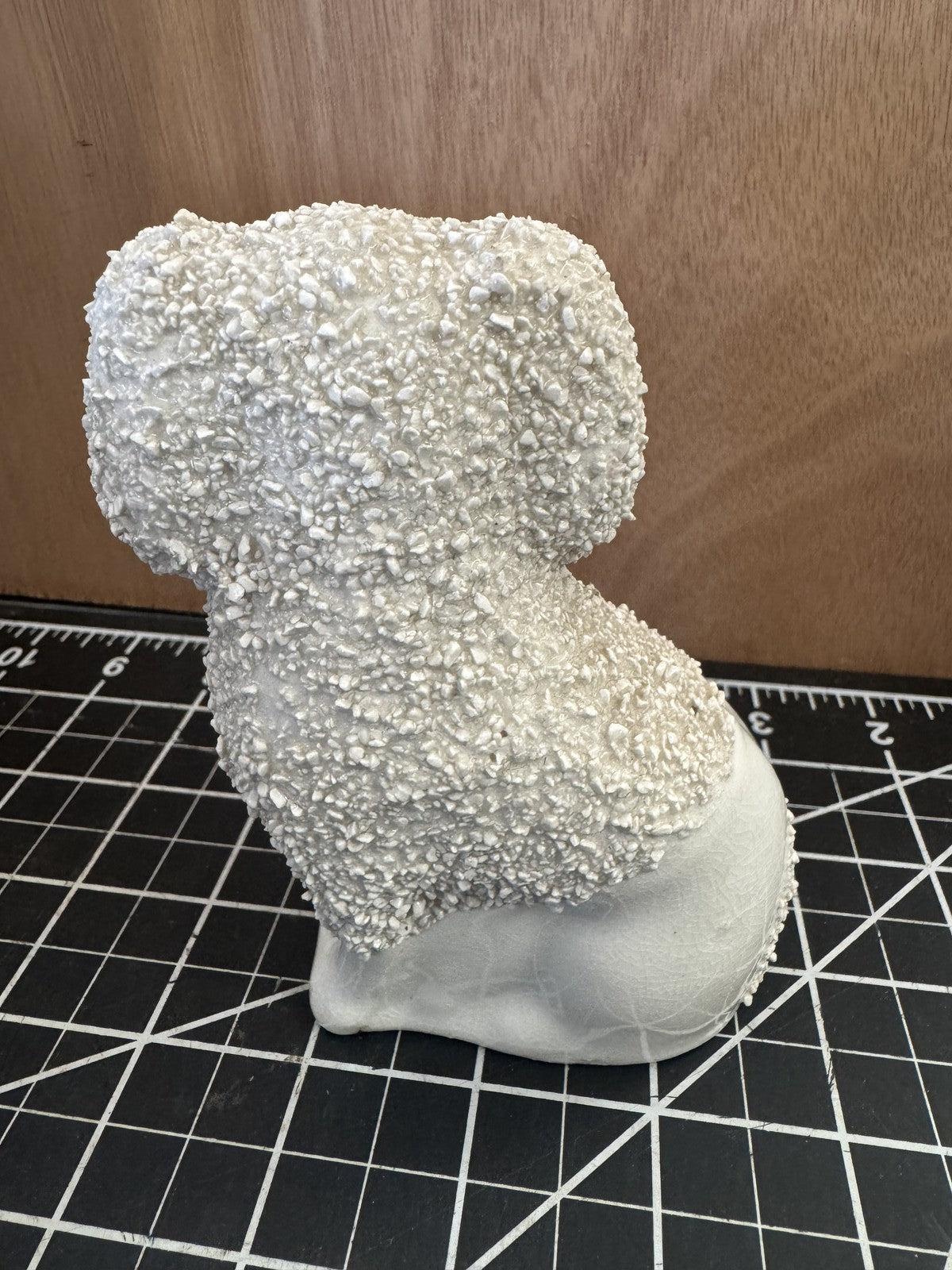 Antique Staffordshire Ware Kent Made England Poodle Dog Figurine – 6” Tall