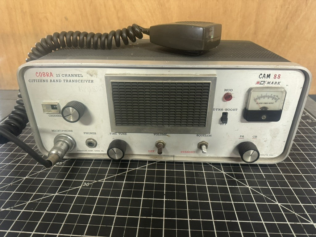 Cobra Cam 88 23-Channel CB Radio Transceiver w/ Microphone – Untested