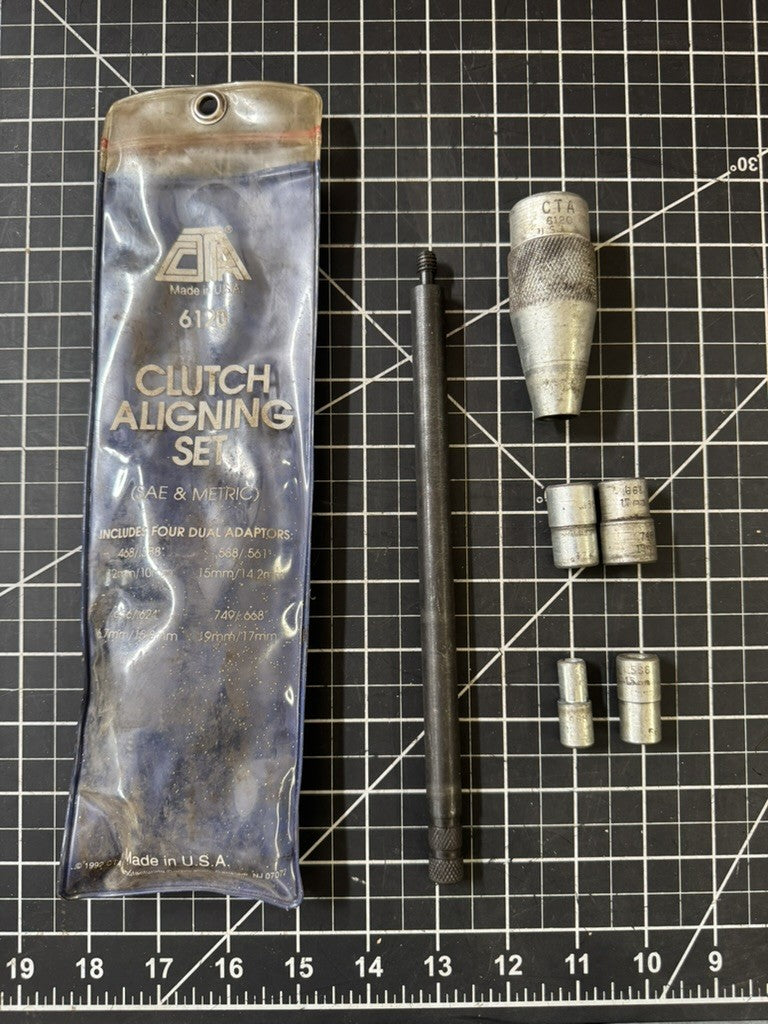 Vintage CTA Clutch Aligning Set (SAE & Metric) – 4 Dual Adaptors – Made in USA