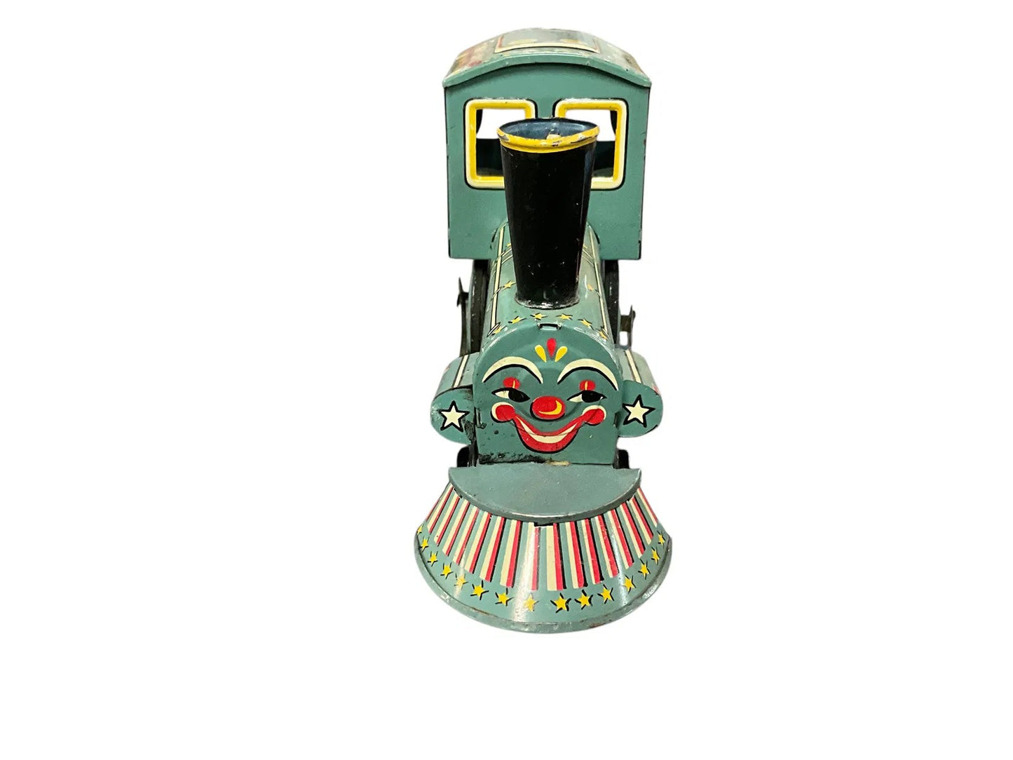 Two Wind-Up Trains and a Lithographed Tin Locomotive Vintage 1950's(?)