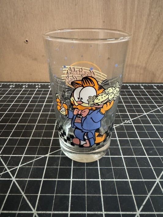 Vintage 1978 Garfield’s Cafe Burgers & Fries Drinking Glass – No Chips or Cracks
