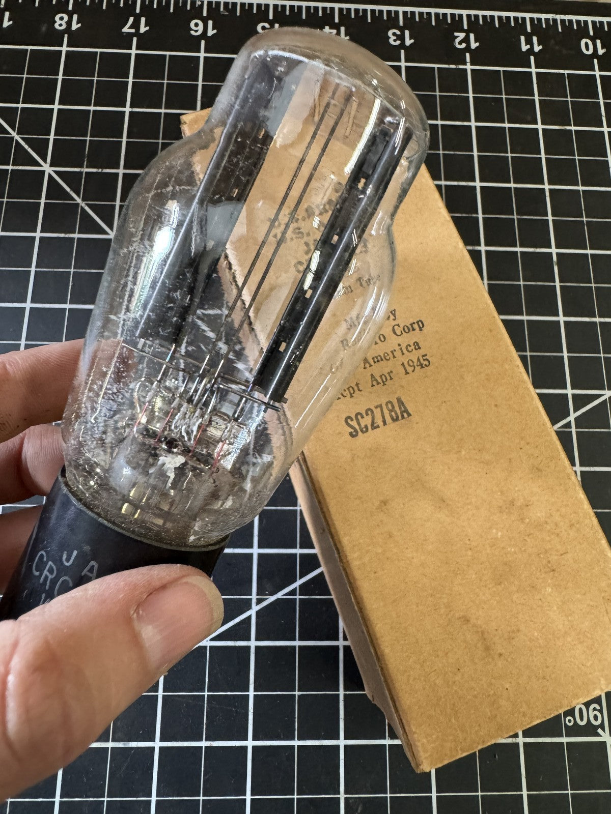 JAN CRC 5Z3 VT-145 Vacuum Tube | WWII April 1945 | U.S. Army/Navy | VT145 NOS