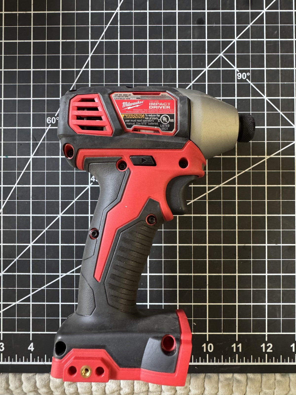 Milwaukee 2656-20 M18 1/4" Hex Impact Driver 18V Li-Ion 1500 in-lbs Torque