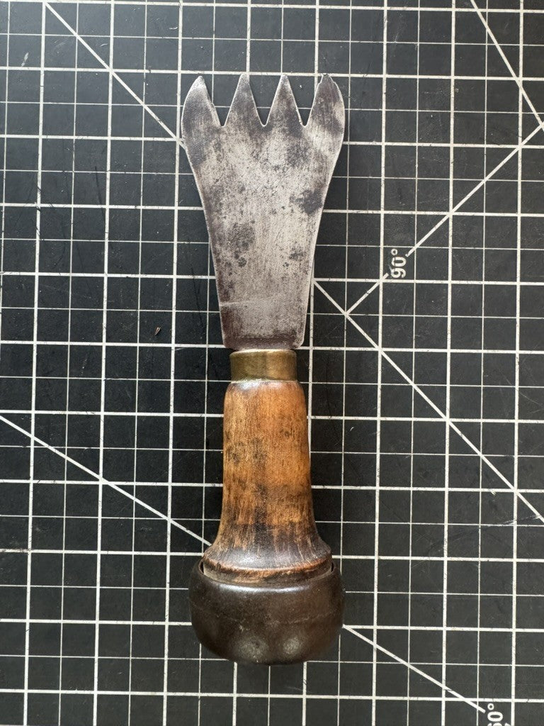 Vintage Ice Chipper / Chisel – Wood Handle – Antique Metal Tool