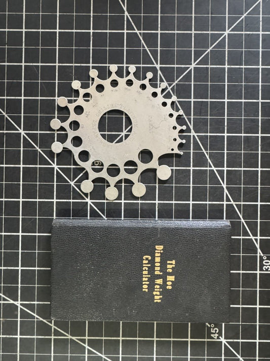 Lot of 2 Vintage Diamond Weight Calculators – Moe 1948 & Baker Carat/MM