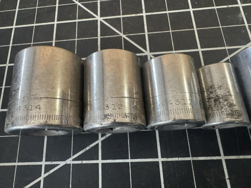 Vintage Craftsman G-Series 11pc Metric Socket Set – 9mm to 21mm – USA