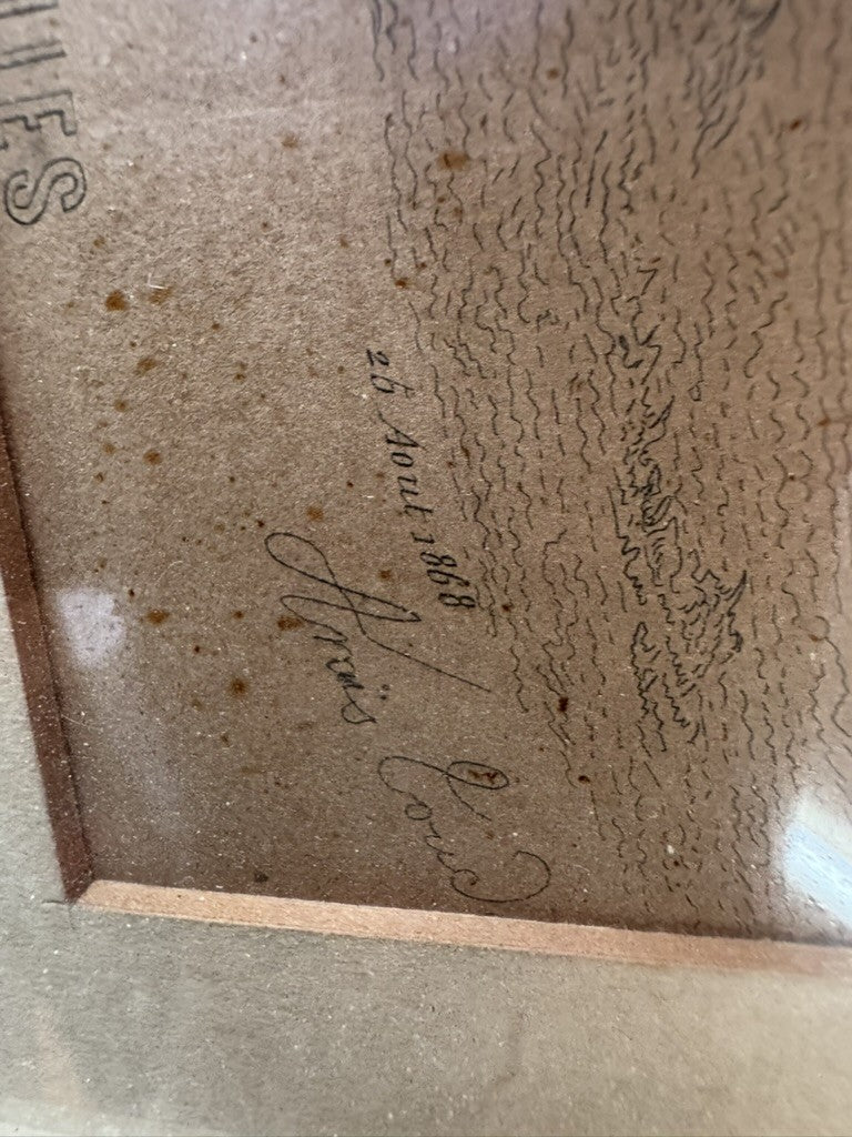 Antique 1868 Fashion Plate – Magasin des Demoiselles – Hand-Colored Engraving