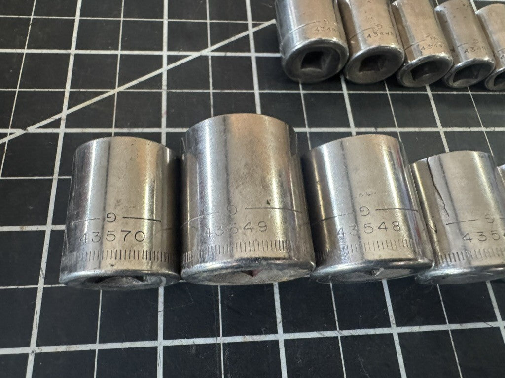 Vintage Craftsman G-Series Socket Set – SAE & Metric – 28pc – USA