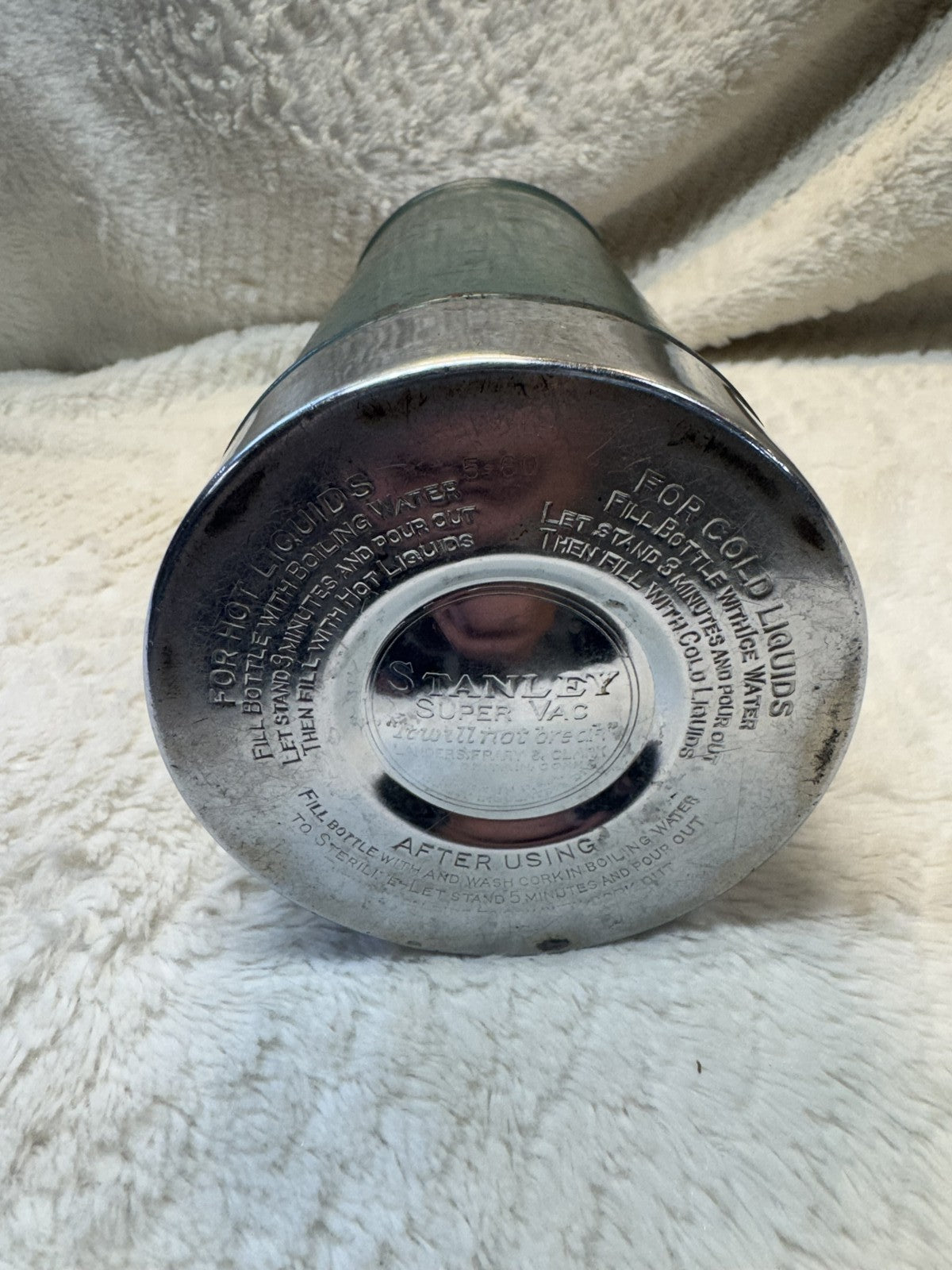 Vintage 1950s Stanley SuperVac Thermos – Heavy Duty, “It Will Not Break”