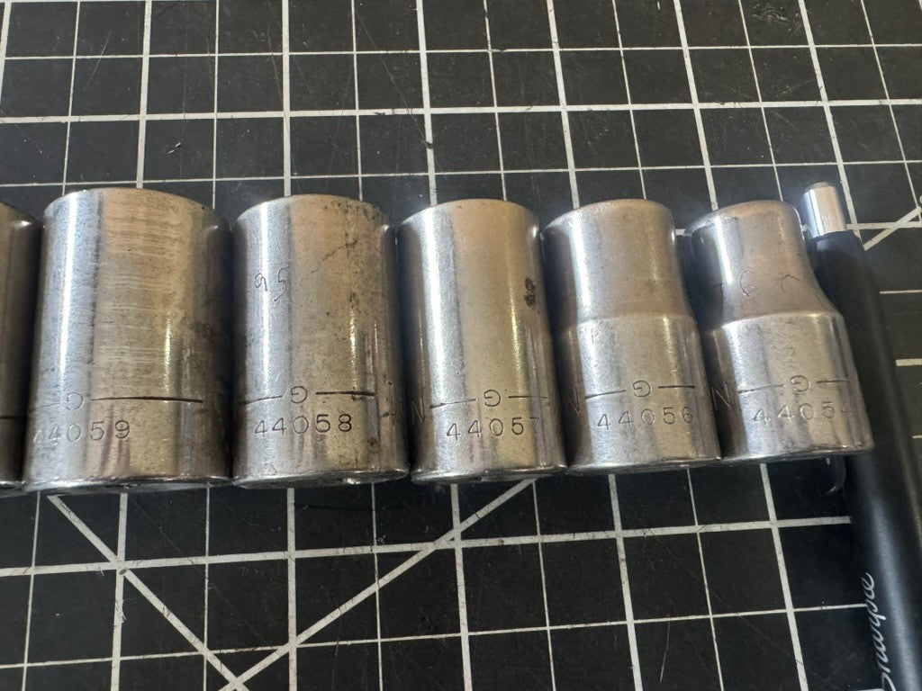 Vintage Craftsman G-Series Socket Set – SAE & Metric – 28pc – USA