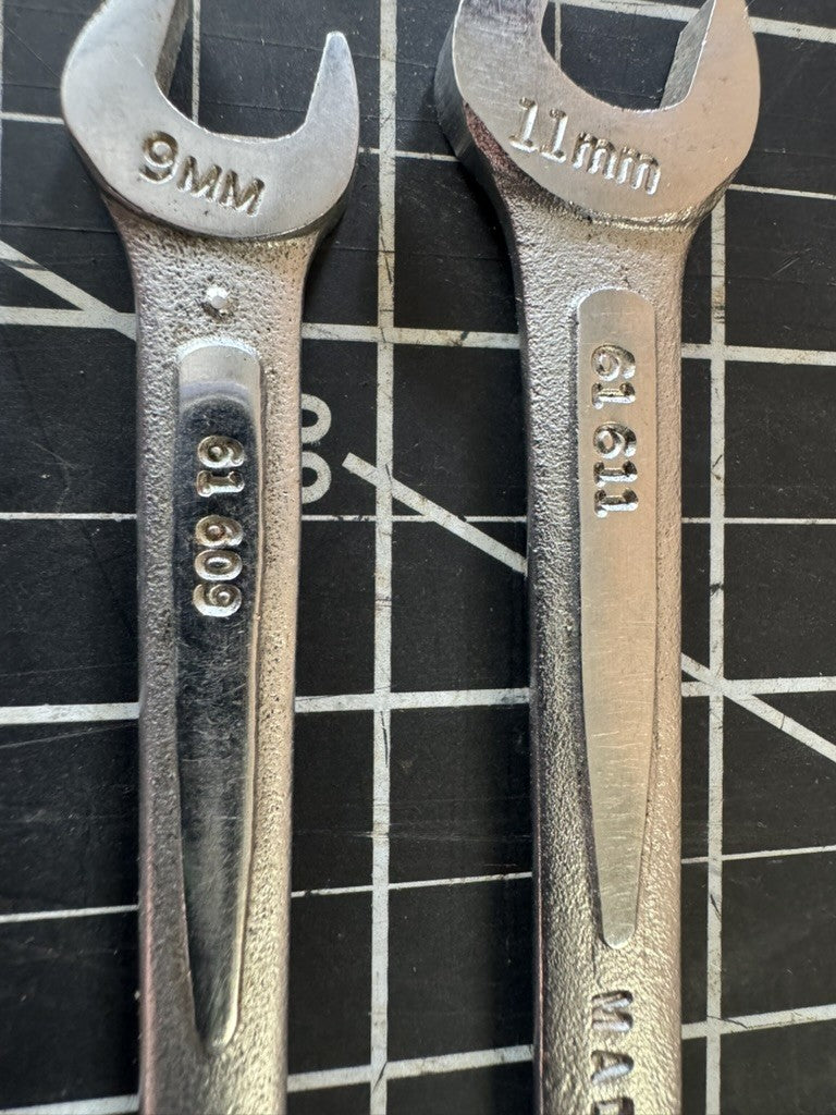 Lot of 3 Vintage Easco Wrenches – Box End & Double Open – Made in USA