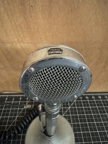 Vintage Astatic D-104 “Lollipop” Microphone w/ T-UG8 Stand – 1940s HAM/CB