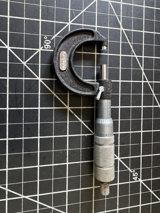 Vintage Central Tool Co. Supreme Micrometer 0–1”