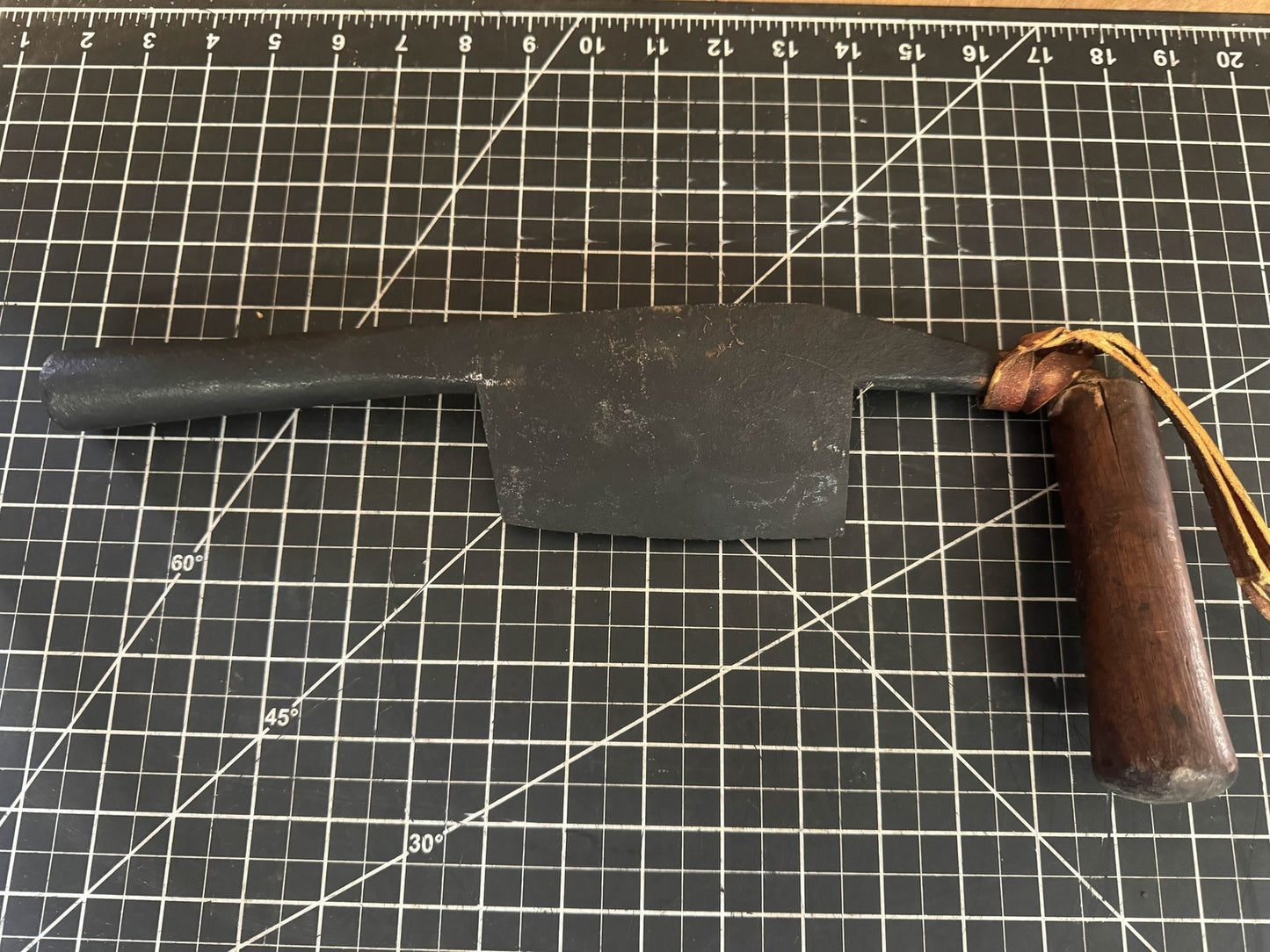 Vintage Cooper’s Knife / Chamfer Knife – Marked “W.W. Bryan” – 15” – Wood Handle