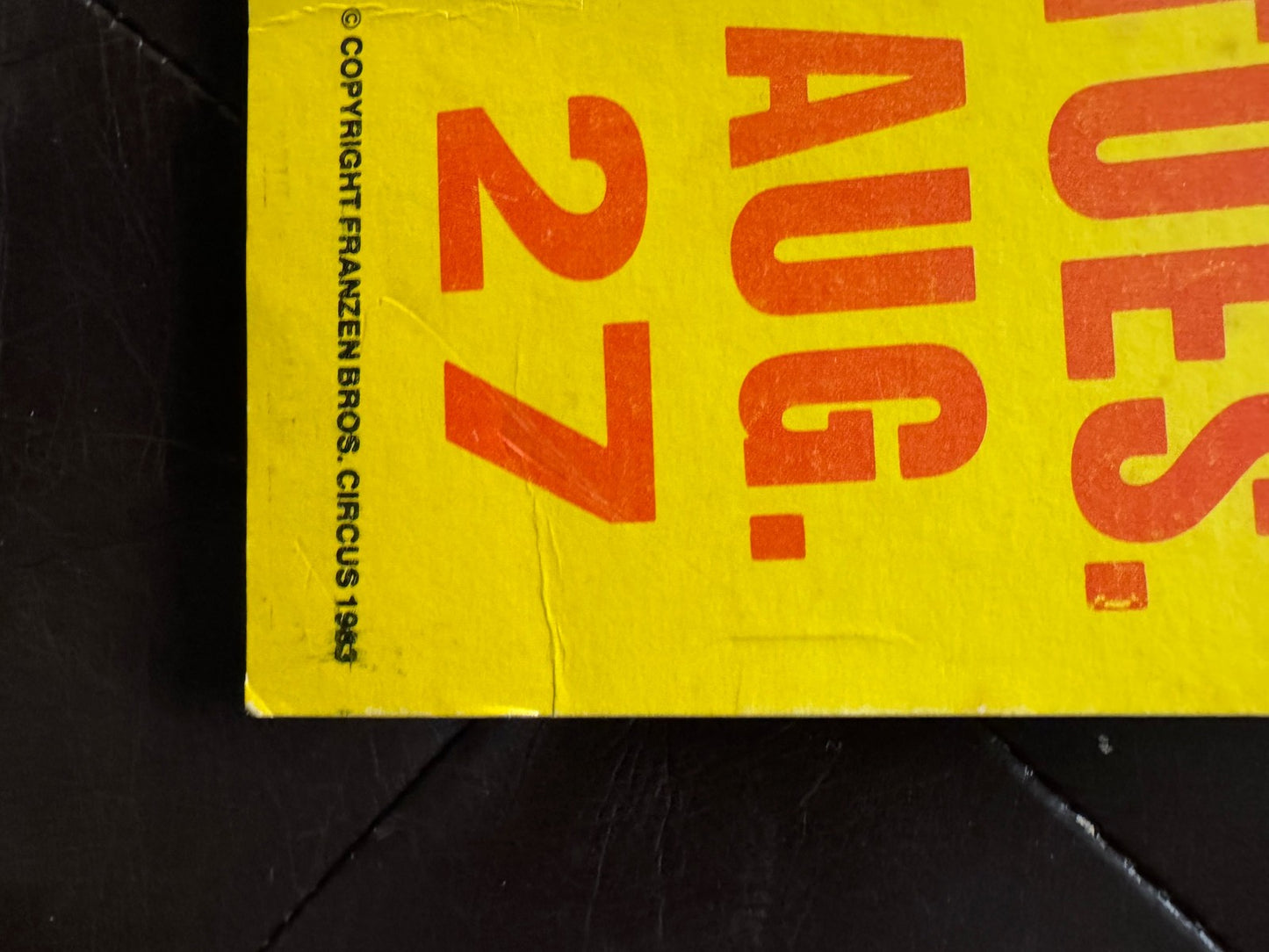 Franzen Brothers circus original vintage poster 14" X 22"