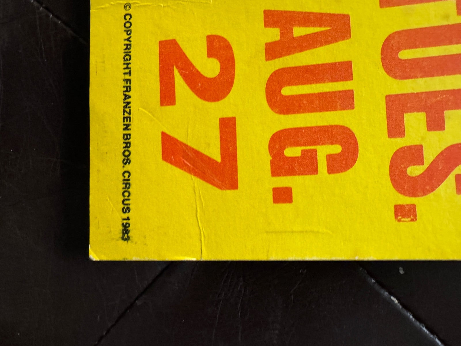 Franzen Brothers circus original vintage poster 14" X 22"